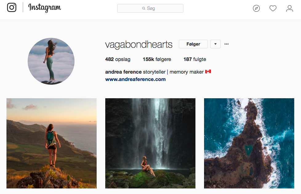 10 inspirerende Instagram-profiler for naturelskere - vagabondhearts