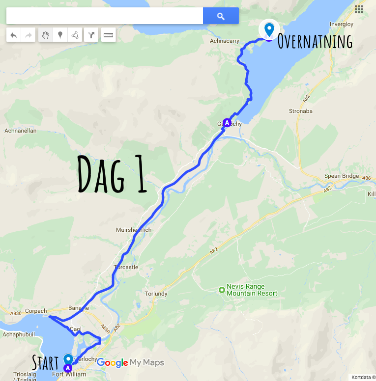 Great Glen Way dag 1