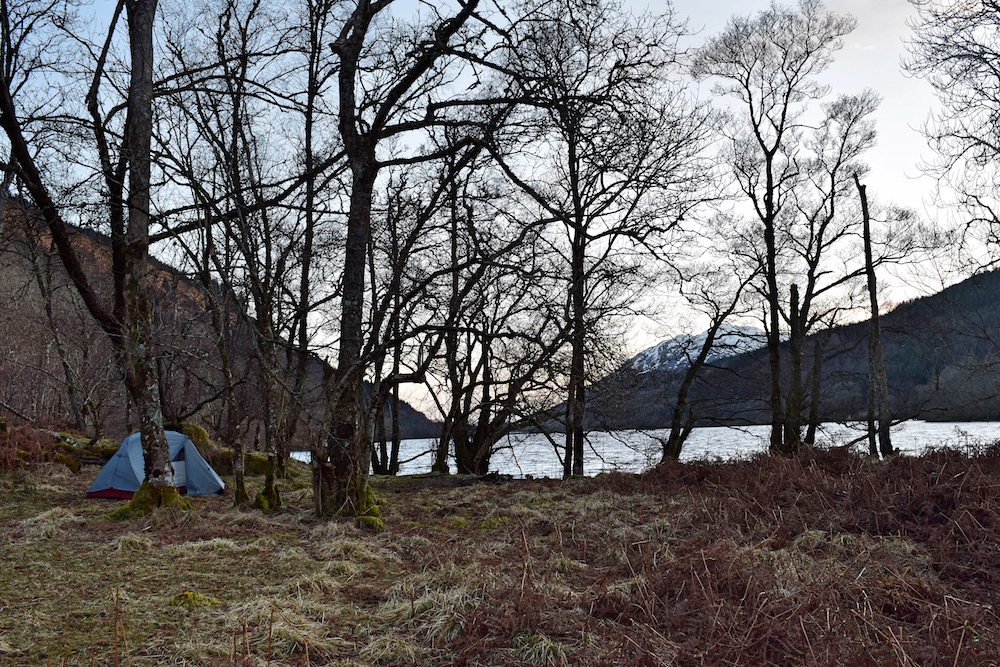 Great Glen Way wild camping