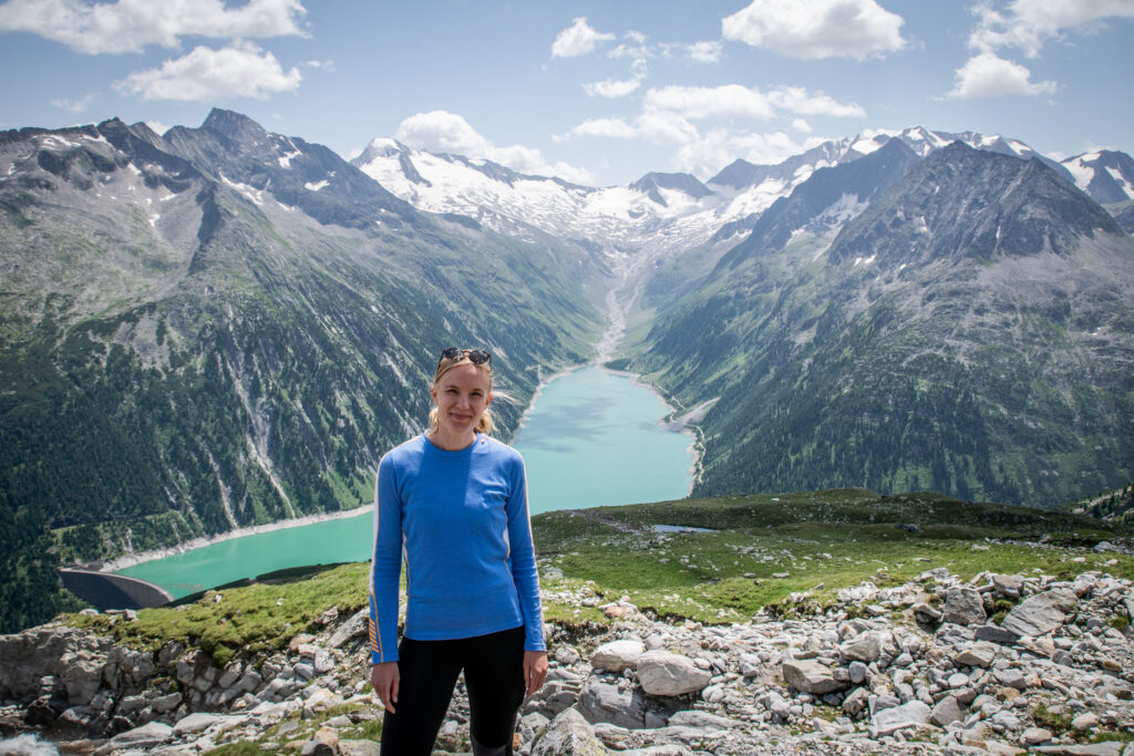 Udsigt fra Olpererhütte